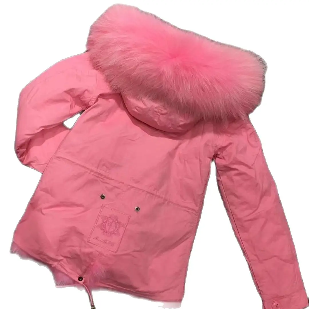 Nuovo Design giovane e carino Parka rosa stile corto per ragazze cappotto giovanile giacca e cappotto da donna