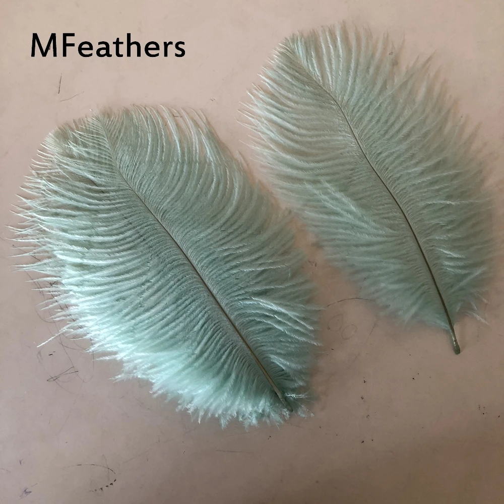 21 Colour 10 PCS Dyed Gold Ostrich Plumes 6-8 Inches Natural Feathers For DIY Handwork Wedding Party Home Decoration Accessories