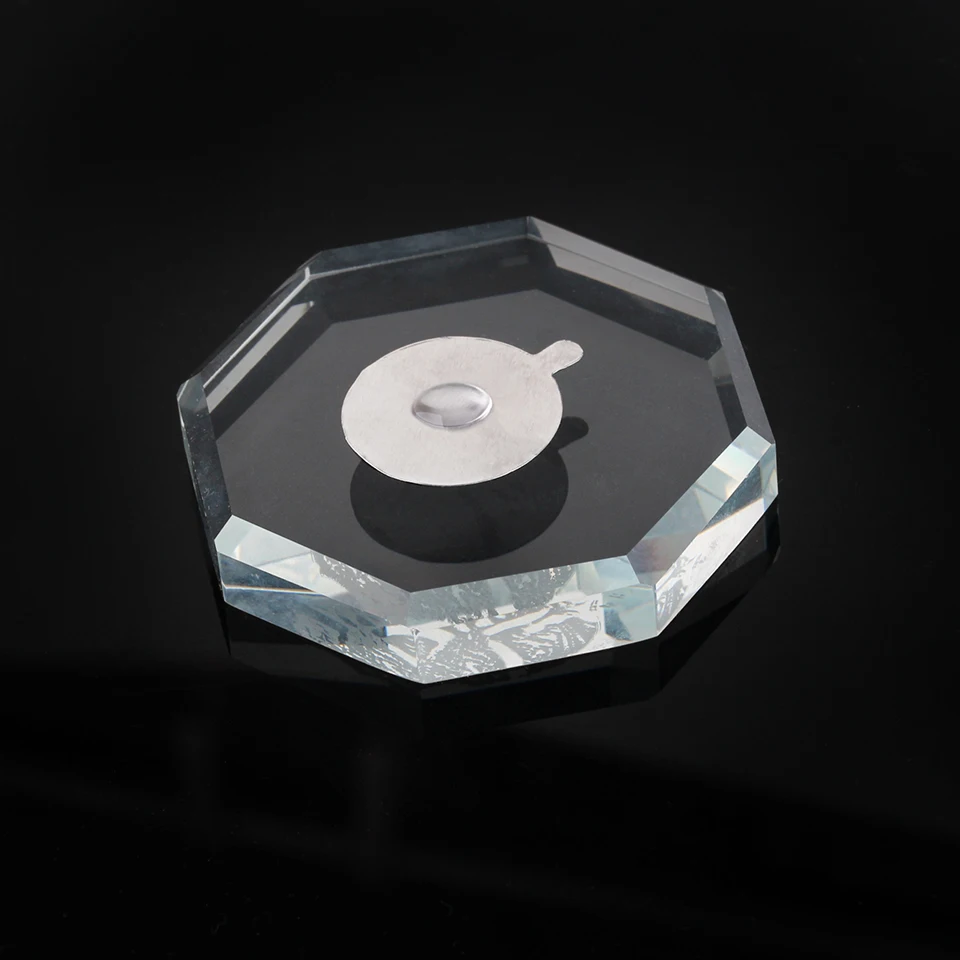 Eyelash Extension Stand Crystal Holder Adhesive Glue Pad False Eyelashes Holder Transparent Glue Tray Beauty Makeup Tools