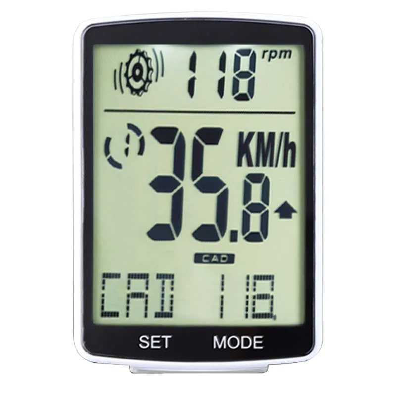 Wireless Cadence bike Speedometer 2-in-1 Bicycle  Computer 2.8-inch Large- screen LED Digital Odometer MTB Code Tabl Accessories