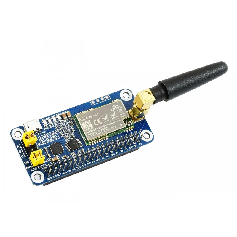 SX1268 LoRa HAT for Raspberry Pi 4/3/STM32/Arduino Spread Spectrum Modulation 433MHz Frequency Band