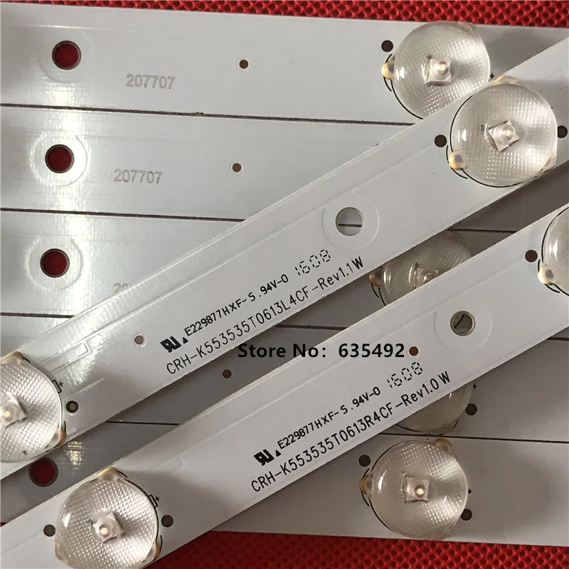 LED 백라이트 스트립, CRH-K553535T0613L4CF-Rev1.1 CRH-K553535T0613R4CF-Rev1.1 55S670 55U2000 55E5500U 55CE1168SR3 PLED5529A-C