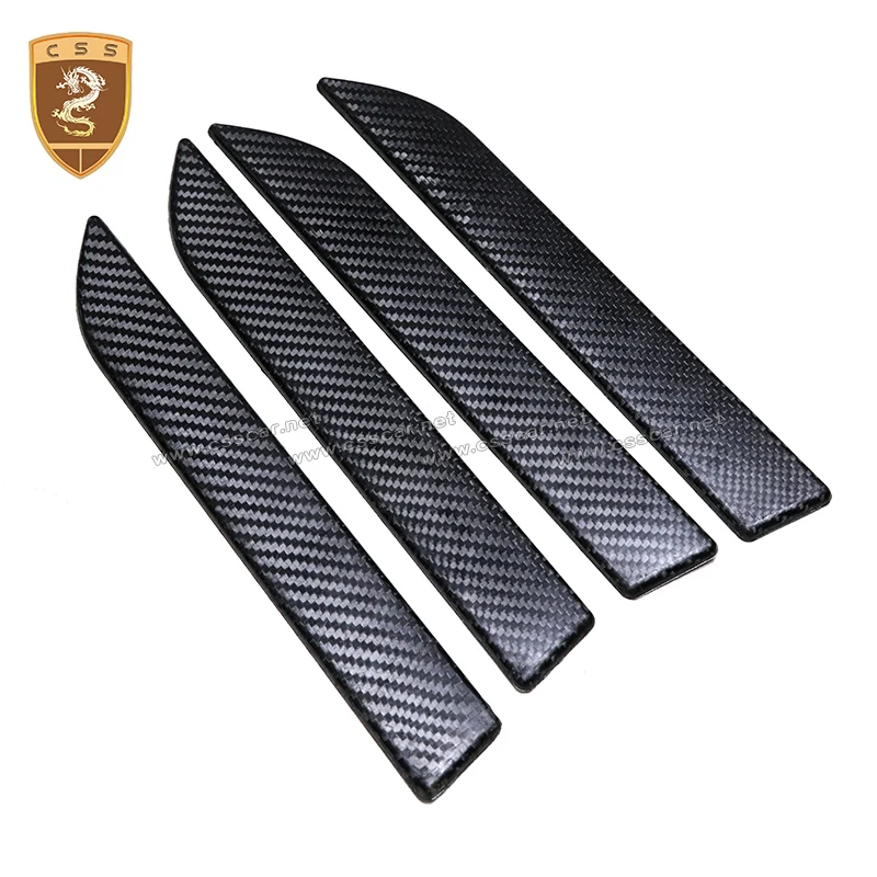 For Tesla Model x Outer Door Handle Cover Trim Carbon Fiber Exterior Handles Overlay Decor 1set/4pcs Car Sticker