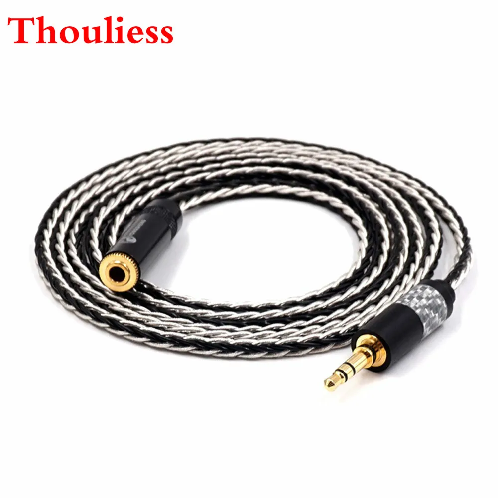 

Thouliess 3.5 Stereo Male to 3.5mm Female 7N Single crystal copperr Audio AUX Cable Cord Audio Adpter Cable