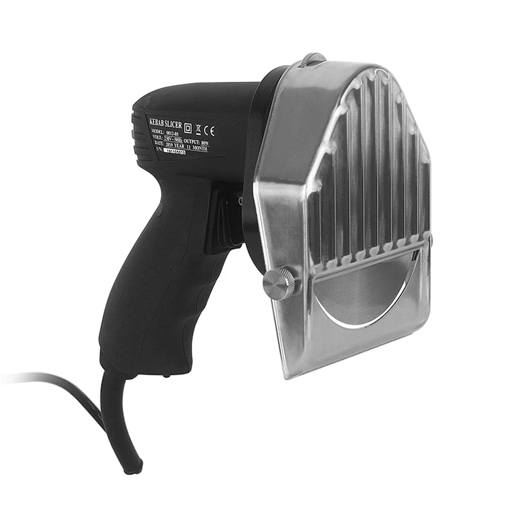 ITOP-rebanadora eléctrica de Kebab de 80W, cuchillo de cocina, cortador de carne, giroscopios, 2 cuchillas, calidad garantizada, 110V-240V