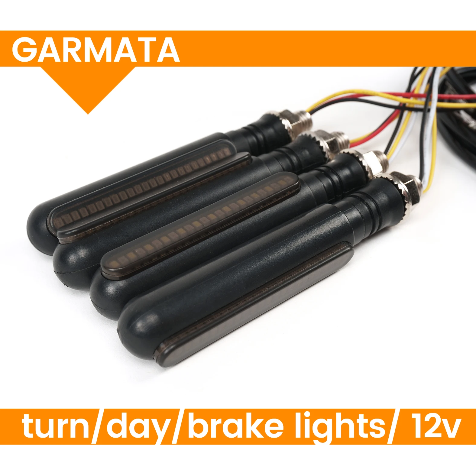 GARMATA 4pcs LED motorcycle e-bike turn signal /day/brake lights/ 12v waterproof high quality ebike rear light