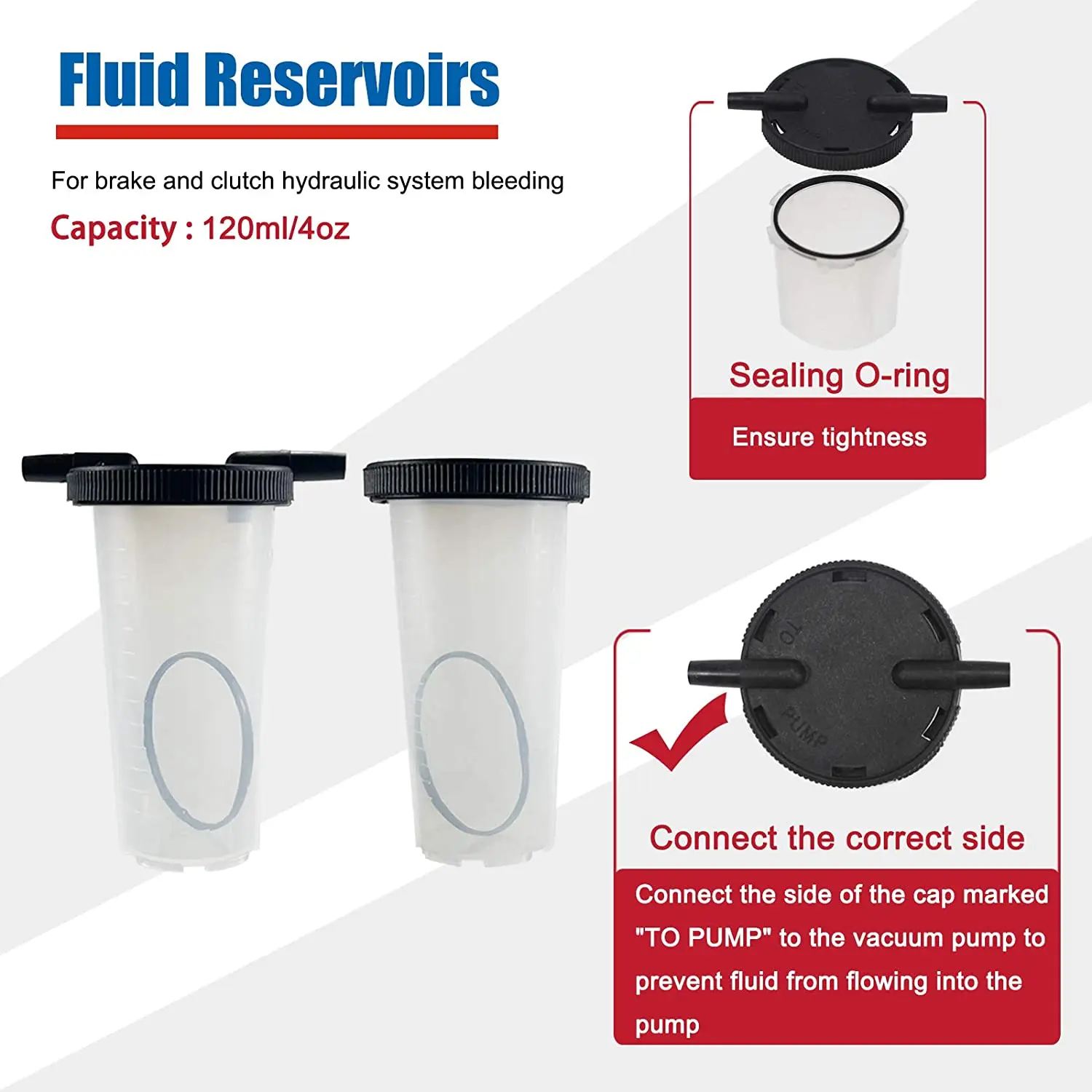 Auto Hand Held Vacuum and Pressure Pump Tester Brake Clutch Fluid Bleeder Tool Kit Oil Change Power Steering Fluid Bleeding Set