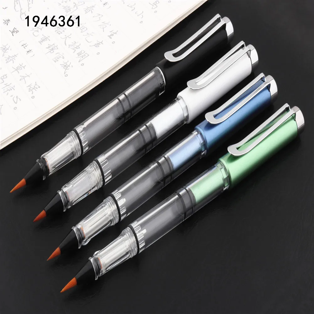 Portable paint Watercolor Brush pen Soft art drawing Calligraphy Brushes Refillable Ink Fountain Pens school student supplies