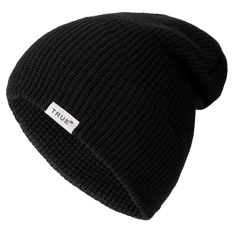 New 11 Colors Letter True Casual Beanies for Men Women Girl Boy Fashion Knitted Winter Hat Solid Hip-hop Skullies Hat Unisex Cap