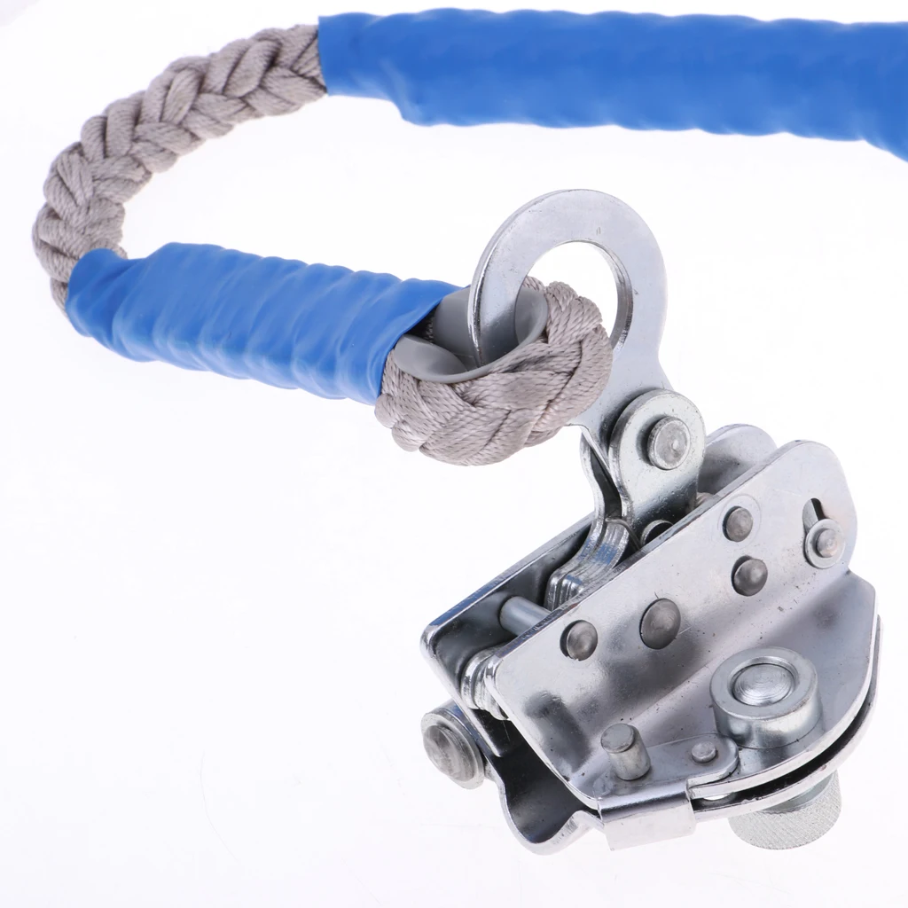 Outdoor Rock Climbing Arborist Fall Protection Shock Lanyard With Snap Hooks