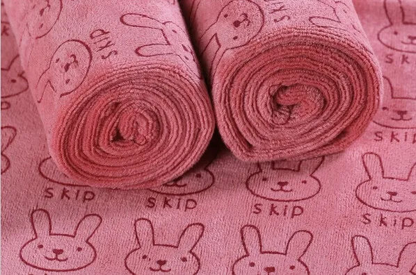 Soft Microfiber Infant Baby Bath Towel Lovely Rabbit Newborn Absorbent Drying Washcloth Feeding Cloth