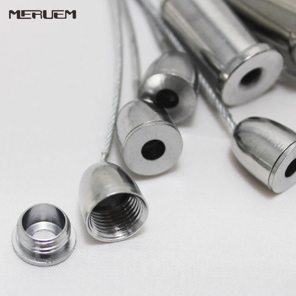 10pcs/lot 11.5mm Copper Chrome-plating Bullet Screw Holder for Panel Lights and 1.0-1.3mm Lamps Hanging Wire&Rope