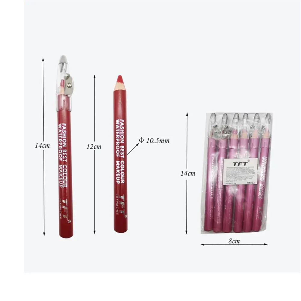 Beauty Glitter Colourful Long Lasting Eye Shadow&Liner Pen Matte Waterproof Highlighter Pigment Eyeliner Pencil with Sharpener