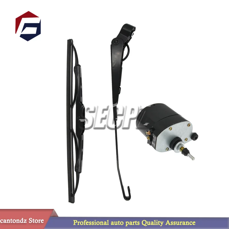 12V Universal Windscreen Wiper Motor with Arm and Blade for Fishing-Boat Caravan 01287358 7731000001 0390506510