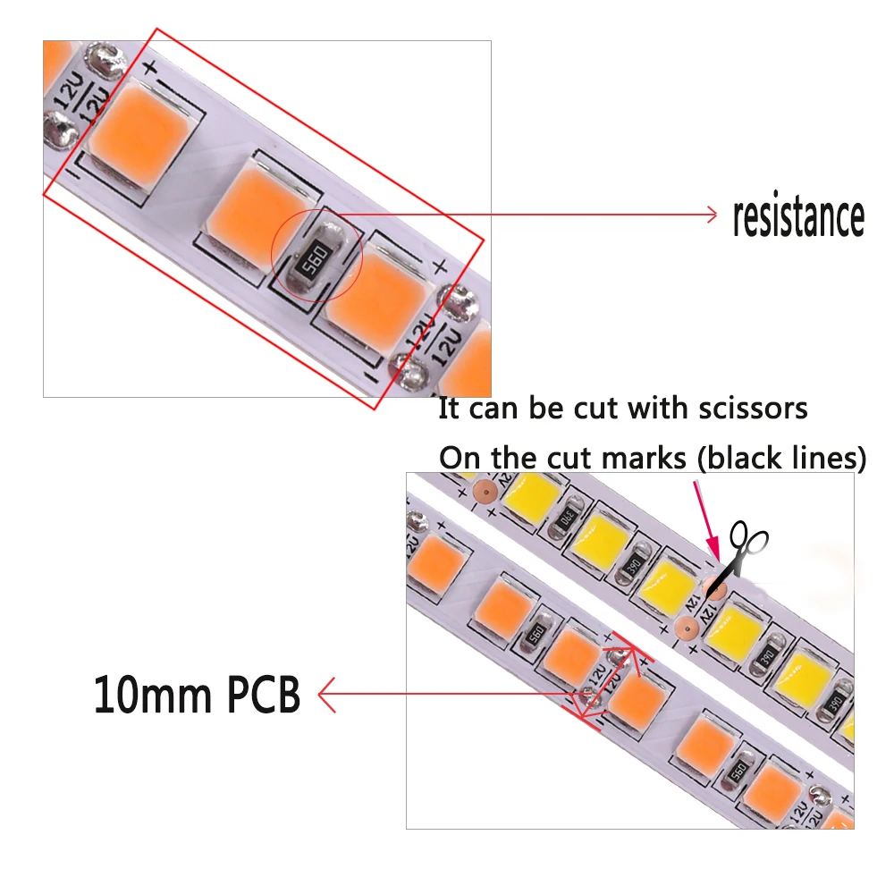 

12V 5050 2835 LED Strip Light 5m 5054 120Led 60Led 240LED Waterproof Flexible LED Tape DC12V Soft Lights Strips Home Decoration