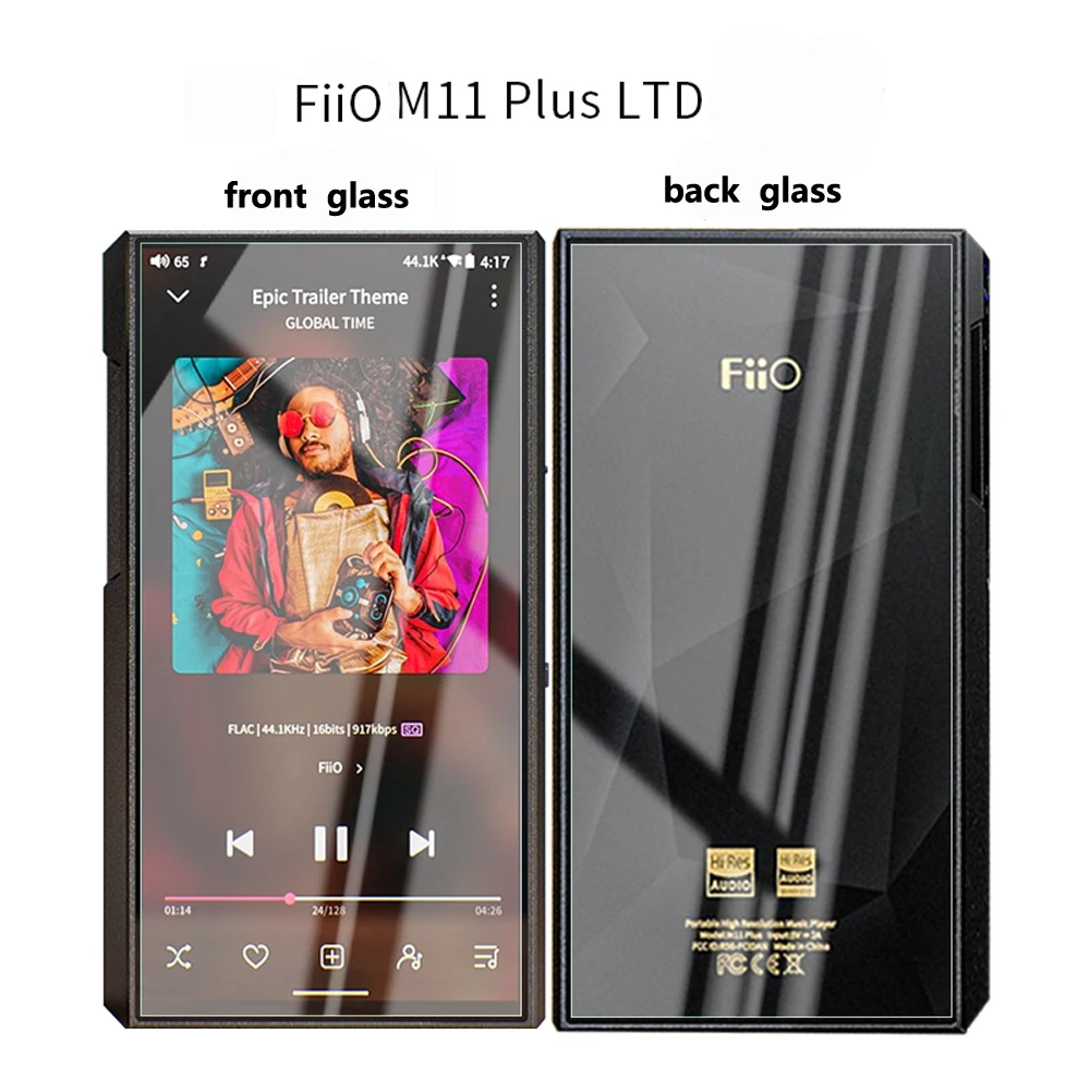 9H Premium Tempered Glass Protective Film for Fiio M11 Plus LTD Screen Protector