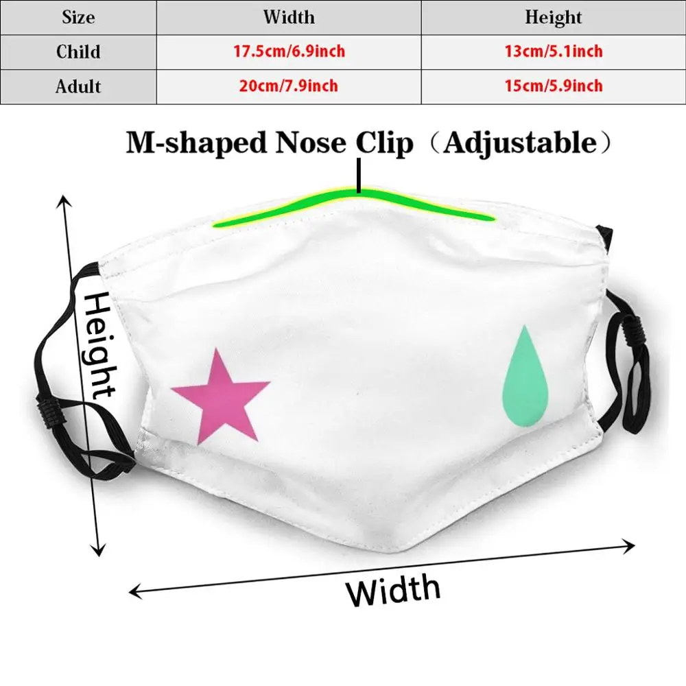 Hunterxhunter Hisoka Mask Adult Kids Anti Dust Filter Diy Mask Hunter X Hunter Hunterxhunter Facemask Mask Hisoka Anime