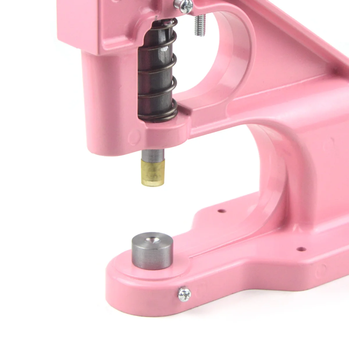 KALASO Pink Accurate Hand Press Machine For Eyelet Grommet Or Double Cap Rivets Snap Buttons Dies Mould Tool Craft Diy Supplies