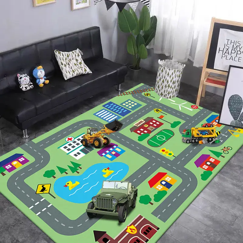 

Carpets for Living Room Decoration Floor Mat Lounge Rug Large Area Rugs Bedroom Carpet Home Decor Cartoon Children Crawling Mat