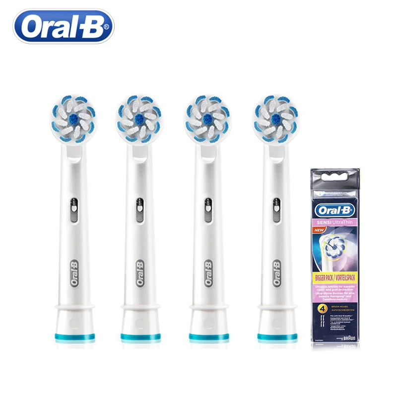 

Oral B EB60 Electric Toothbrush Replacement Heads Soft Superfine Bristles Sensitive Gum Care Deep Clean Removal Stains for Adult