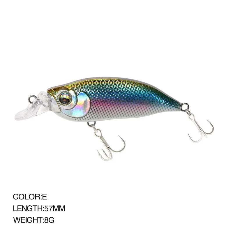 Fishing Lures 2021  Swimbait 57mm 8g Crankbait Fishing Floating Minnow Diving 0-1m Jekbait Shad Bass Pike Lure