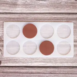 Round Shape Chocolate Stencil Mold Sharp End Stripe Shape Transfer Sheet Cake Edge Decoration Silicone Chablon