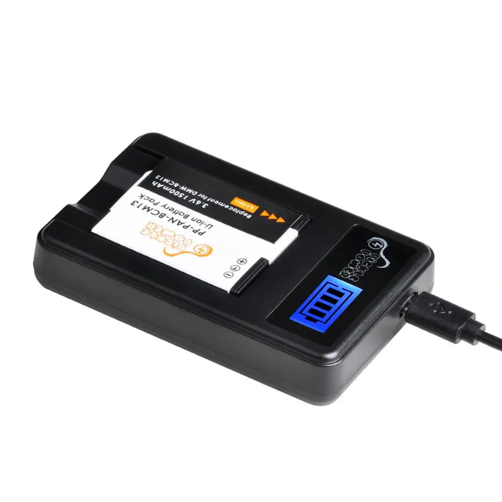 DMW-BCM13 DMW-BCM13E DMW-BCM13PP Battery LCD USB Charger For Panasonic Lumix DC-TS7 DMC-FT5 DMC-LZ40 DMC-TS5 DMC-TZ37 DMC-TZ40