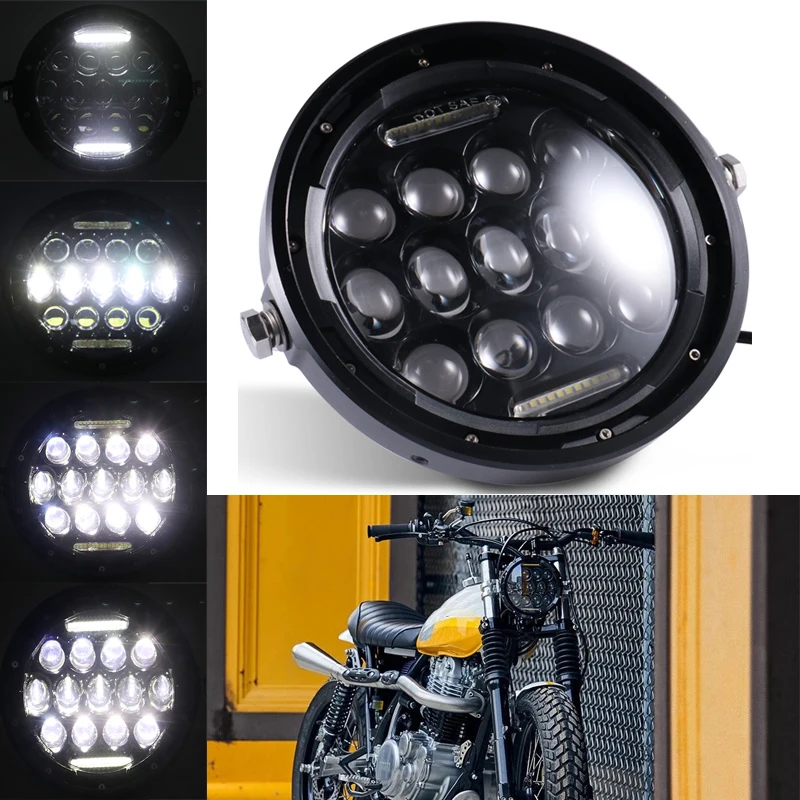 7 Inch Motorcycle LED Headlight Universal Motor 7