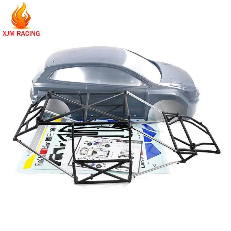 Plastic Body Cover Body Shell with Full Protection Roll Cage for 1/5 ROVAN ROFUN RACING RF5 4WD WRC Rally MCD Rc Car Toys Parts