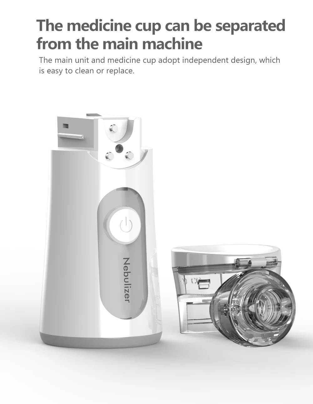 KIUZOU Medical Silent Mesh Nebulizer Handheld Asthma Inhaler Atomizer Kids Adult Nebulizador Mini Portable Nebulizer Humidifier