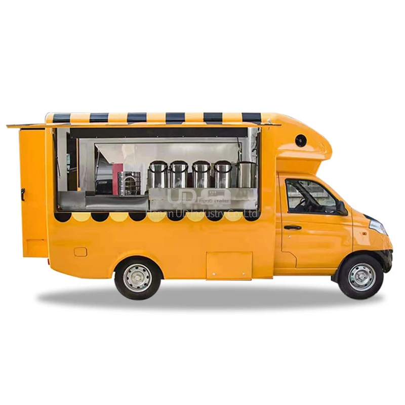 Tamanho personalizado movel cozinha loja de comida sorvete carrinho de comida caminhão de negócios