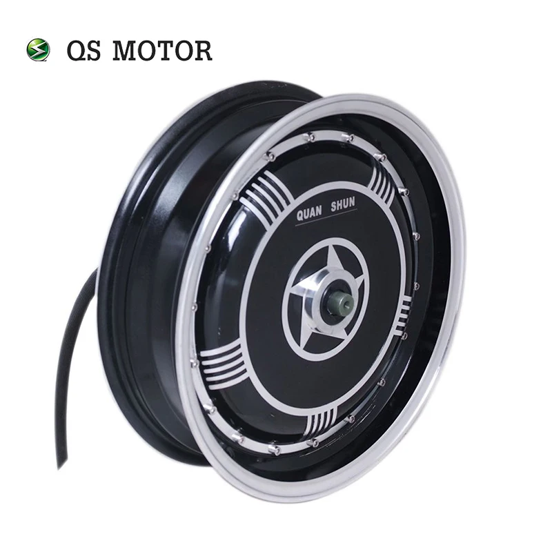 QS Motor 13x3,5inch 4000W 273 V3 high effctive single shaft in wheel hub motor for electric scooter motorcycle