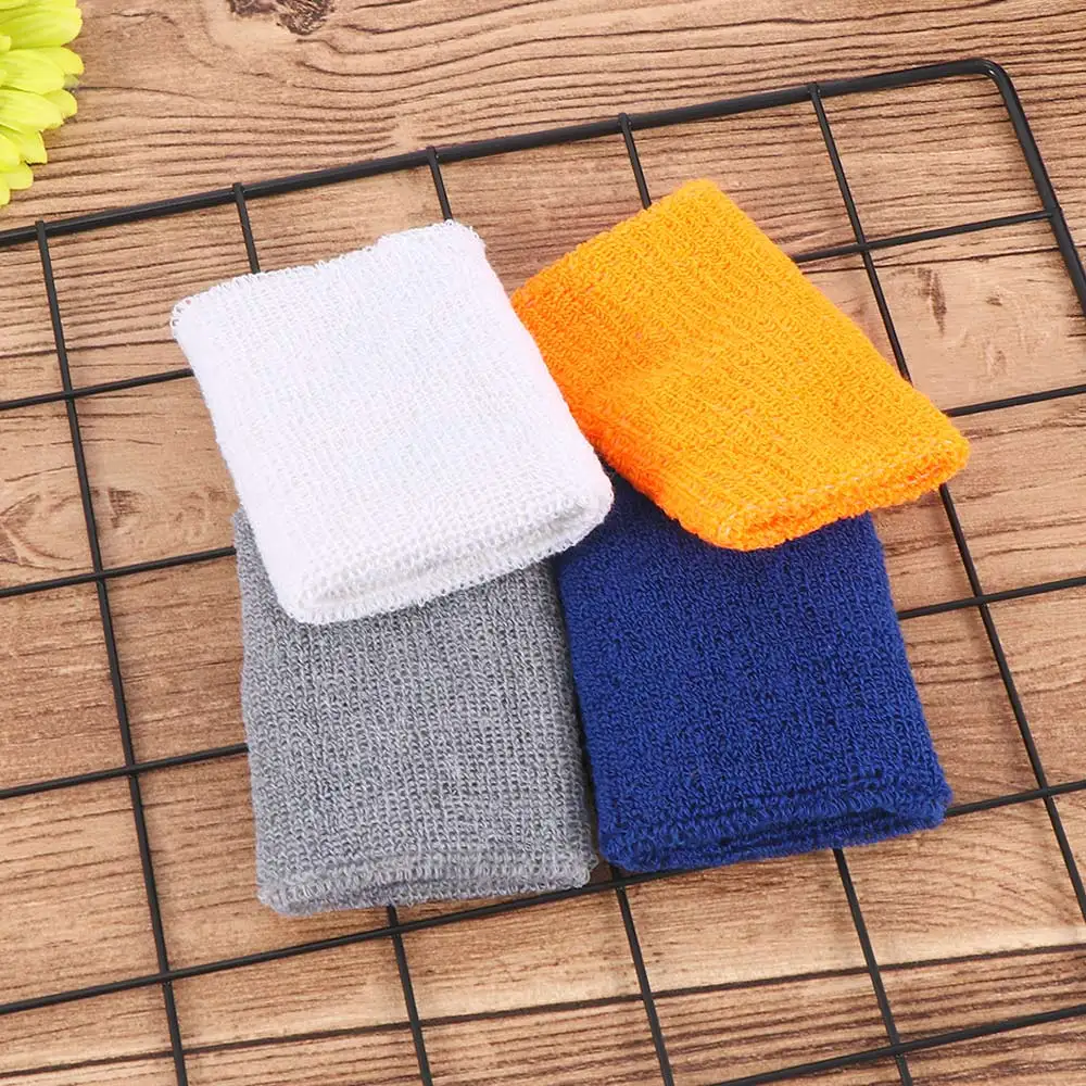 1pc Adult Cotton and Fiber Wrist Sweat Band Sports Set Gym Sweatband Fitness Towel Fancy Dress Run Wristband Wrist Guard Support