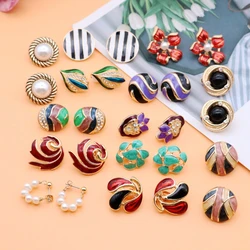 Colorful Earrings Enamel Party Pretty Christmas Gift Geometric Accessories