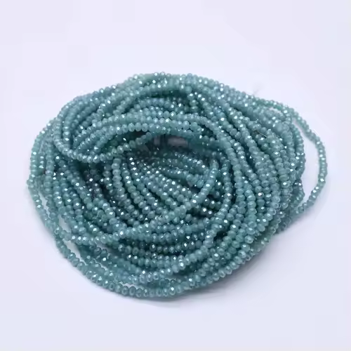 Yanqi 2 3 4mm Rondell Austria Faceted Crystal Beads Round Glass Beads Loose Spacer Beads for Jewelry Making DIY - Image 39