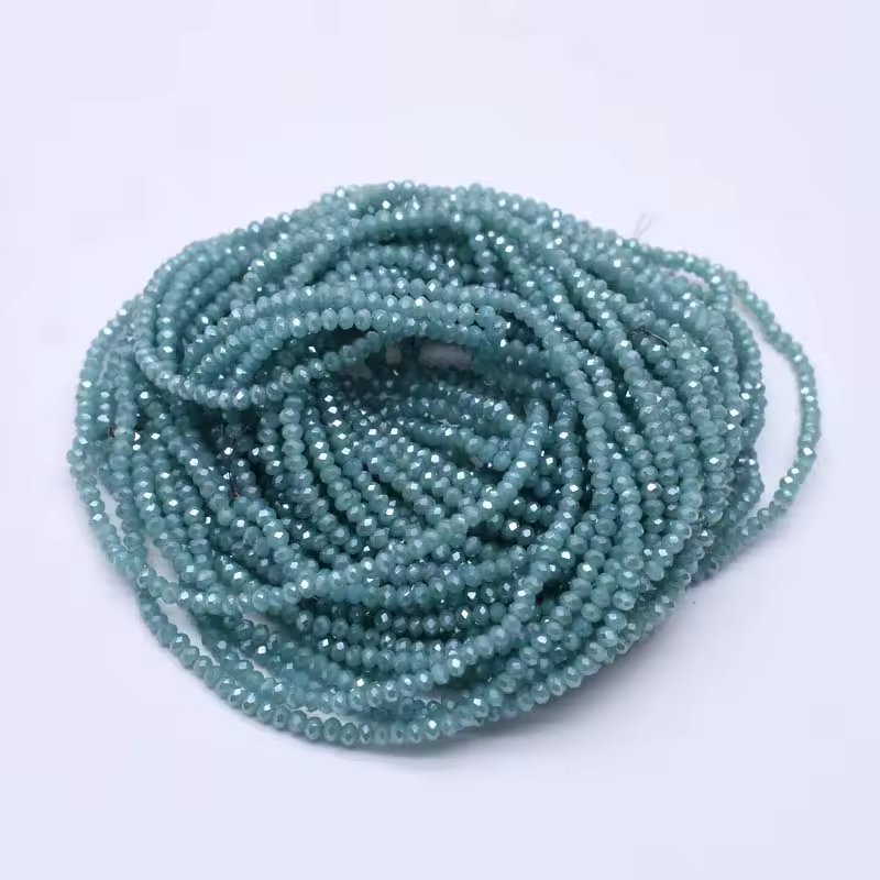 Yanqi 2 3 4mm Rondell Austria Faceted Crystal Beads Round Glass Beads Loose Spacer Beads for Jewelry Making DIY - Image 39