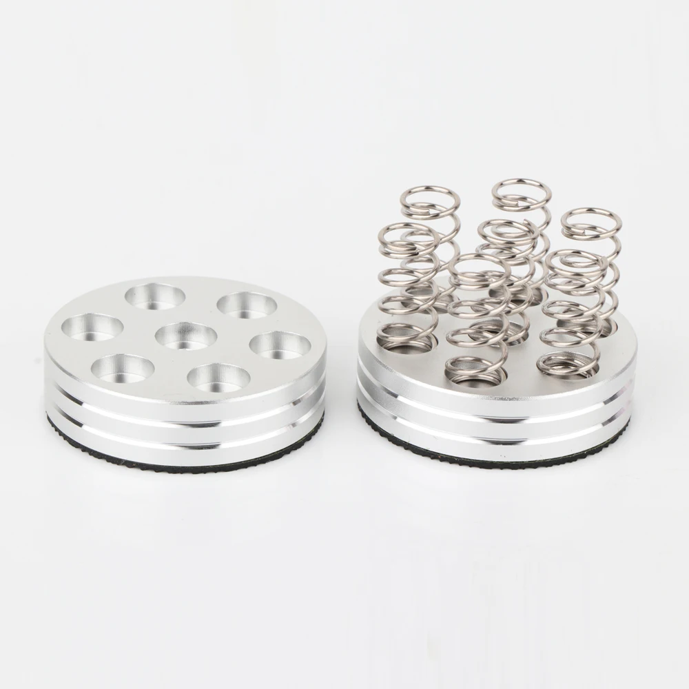 4ชิ้น Hi-End อลูมิเนียมลำโพงฤดูใบไม้ผลิแหลมแยกยืนแยกซีดีแอมป์เท้าแผ่นรองขา HiFi