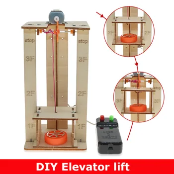 DIY 전기 리모컨 리프트 엘리베이터 나무 모델 키트, 과학 학교 프로젝트 실험, 어린이 교육용 과학 장난감 Best5 DIY 전기 리모컨 리프트 엘리베이터 나무 모델 키트, 과학 학교 프로젝트 실험, 어린이 교육용 과학 장난감 Best5