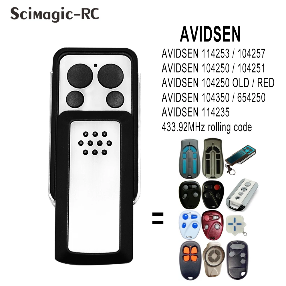 avidsen 114253 controle remoto para avidsen extel transversal 43392mhz codigo de rolamento 01