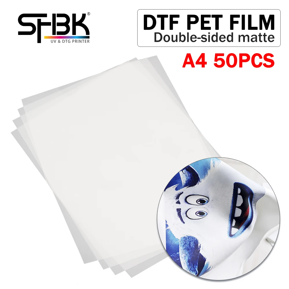 

50 sheets A4 DTF printer transfer paper double-sided matte non-jamming suitable for A3 A4 A2 A1 L1800 L805 original DTF printer