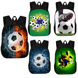 Sac à Dos Imprimé Football pour Jeunes, Cartable d'École, Grande Capacité, Sacs de Rangement, Sac d'Ordinateur, Cadeau pour Enfants, Garçons et Bol