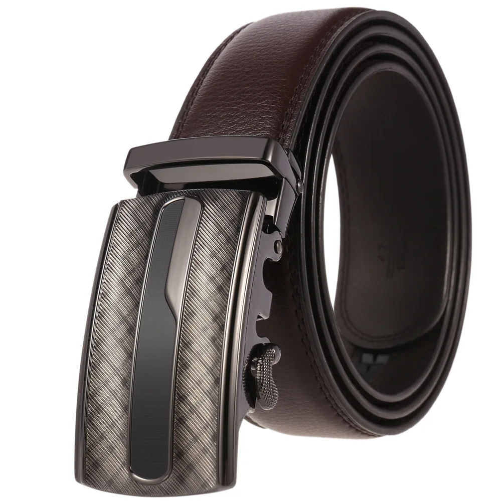 New Famous Brand Belt Men Top Quality Genuine Luxury Leather Belts ,Strap Male Metal Automatic Buckle Designer Belt LY125-1286-1