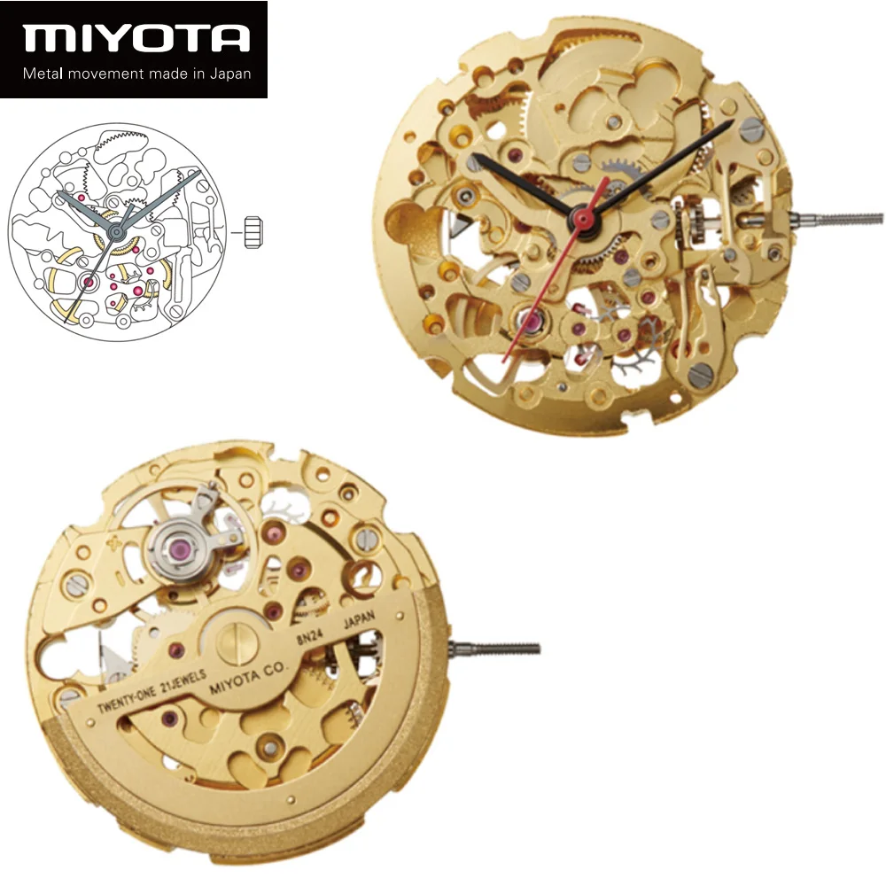 8N24 MIYOTA Qriginal Japan Imported Mechanical Movement For Mechanical Automatic Watch Movement Replacement Gold Silver