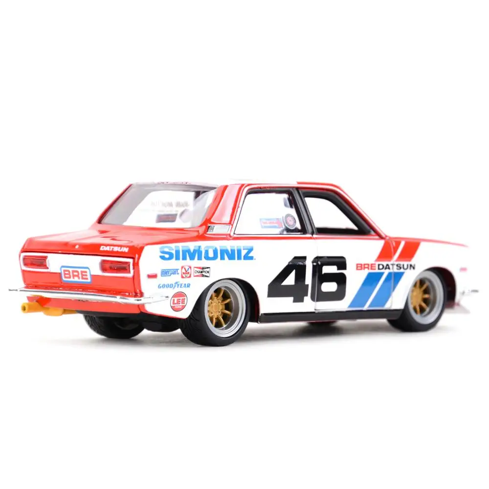 Maisto 1:24 BRE Datsun 510 Static Die Cast Vehicles Collectible Model Sports Car Toys