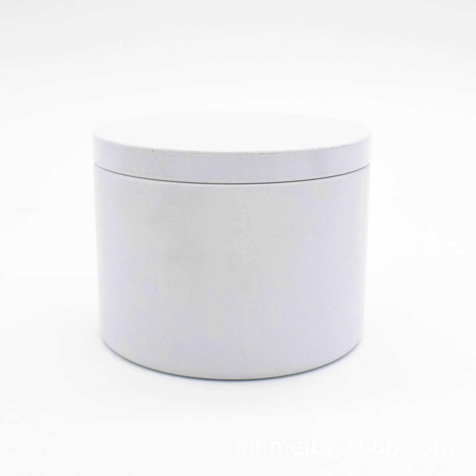 8oz Round Metal Tin Box Candle Tin Black Aluminum Jar Storage Empty Pot Plain Screw Top Cans Cream Cosmetic Container White