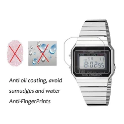 3Pcs Nano Explosion-proof Film For Casio A700W A168WG AE-1200WHD A158WEA A158WA W-217 F108WH Water-proof Clear Screen Protector