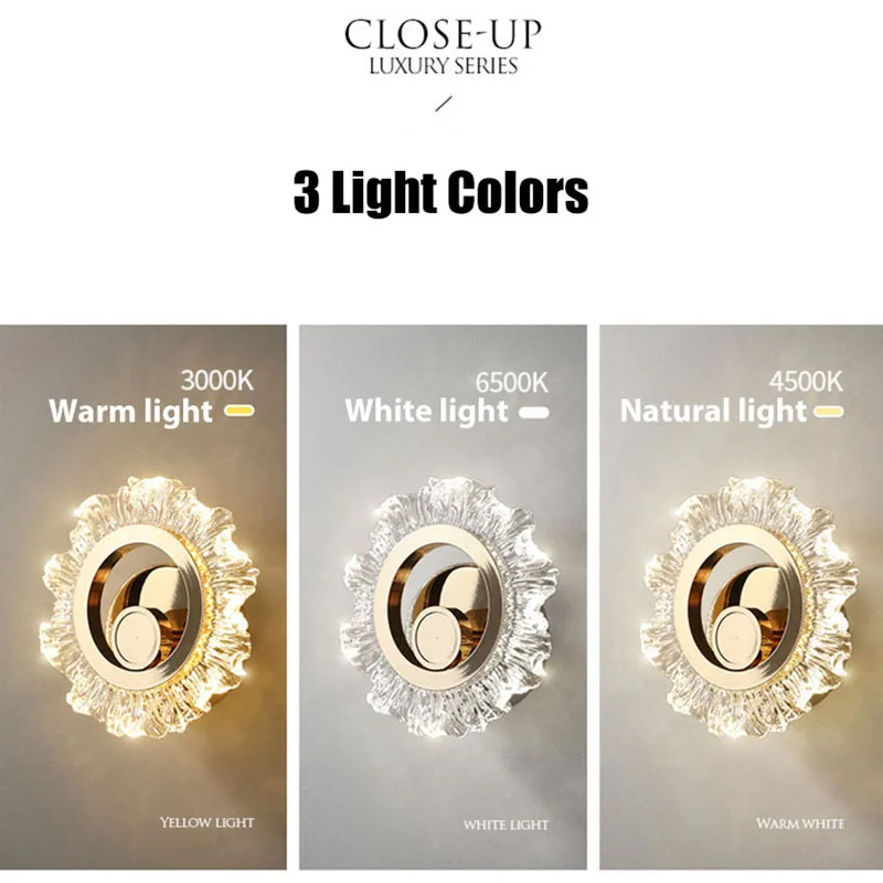 LED Sun Shape Wall Lamp Nordic Indoor Lighting For Home Bedside Lamps Bed Corridor Bedroom Bathroom Living Room Decoration Light