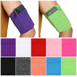 Universal Portable Elastic Mobile Phone Arm Bag Running Bags Sports Armband Men Women Colorful Simple Fitness Gym Bags Pouch