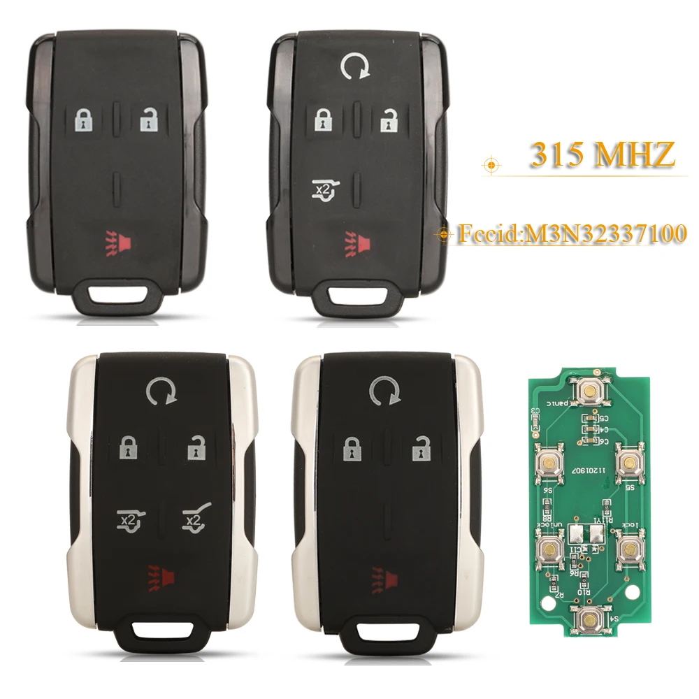 

Kuttery Smart Remote Key 315Mhz M3N32337100 FOR Chevrolet Colorado Silverado Suburban Tahoe For GMC Sierra Canyon