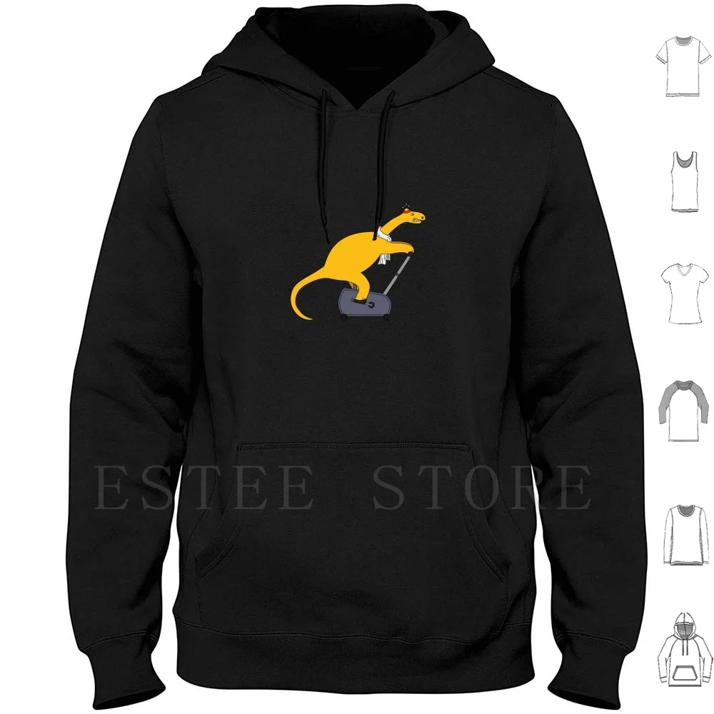 Dinosore Hoodies Long Sleeve Dinosaur Exercise Fun Cycling